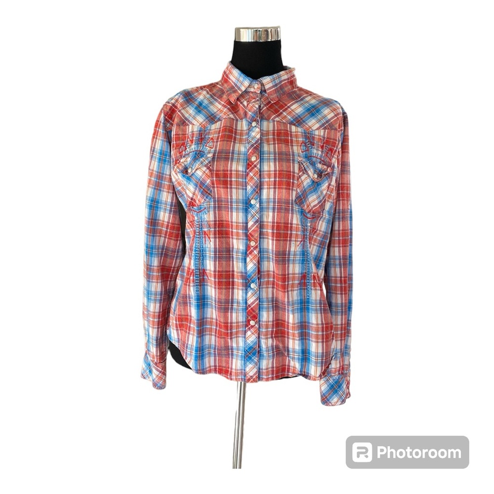 Panhandle Western Shirt Women's Size Medium  Rodeo Cowgirl Cheyenne